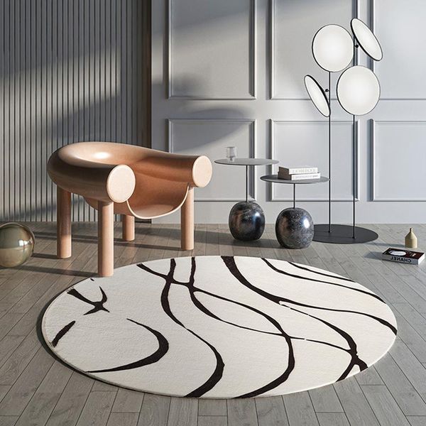 

carpets round carpet rug door mat modern for living room area bedroom anti-slip floor tapete home 100cm 120cm