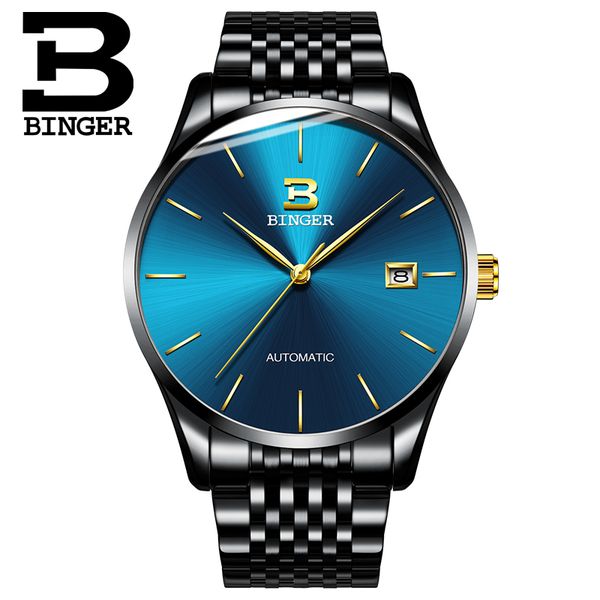 

fire simple men business clock s self winding mechanical wrist watches full steel calendar analogue montre waterproof, Slivery;brown