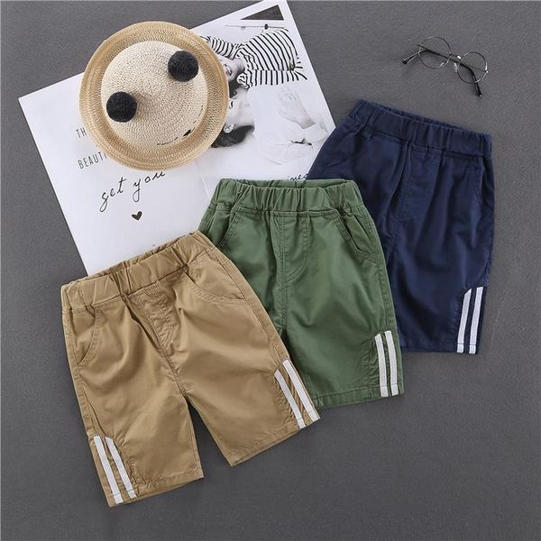 

shorts baby infant boy summer beach casual embroidery children pants trousers clothing elastic waist thin kids 2-6year, Black