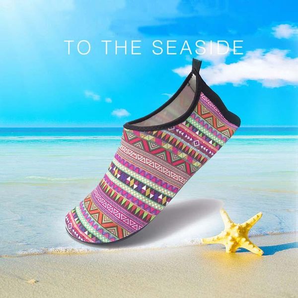 

slippers summer water shoes women and men swimming couples aqua beach big plus size sneaker for colorful zapatos hombre, Black