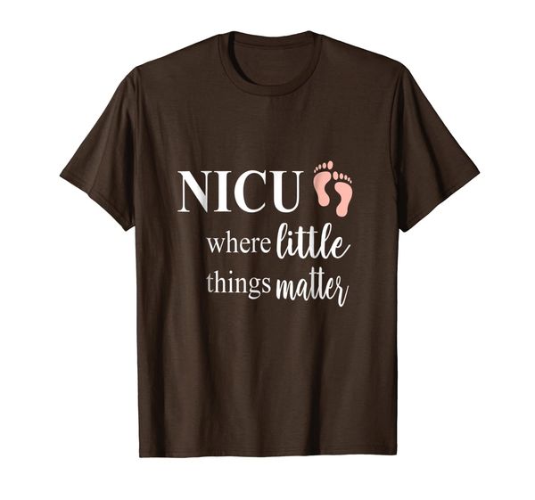 

nicu where little things matter shirt, White;black
