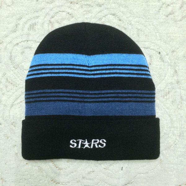 

hat knitted outdoor striped wool warm men's ski ice cap lei feng batch, Blue;gray