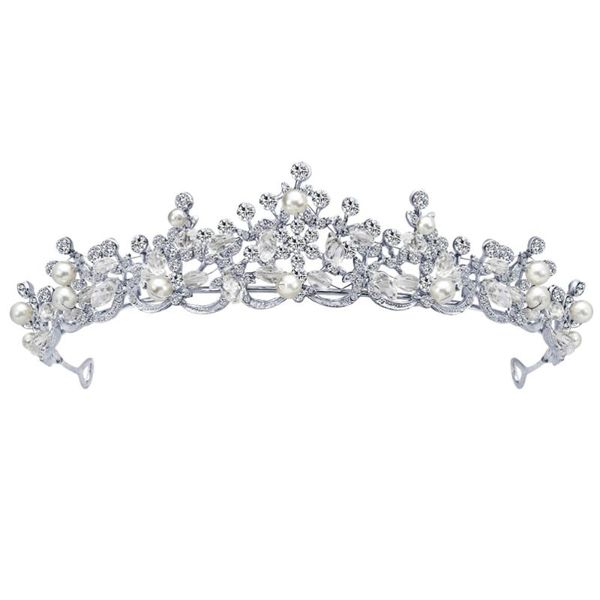 

hair clips & barrettes bridal alloy rhinestone crown wedding headband tiara accessory headpiece (silver), Golden;silver