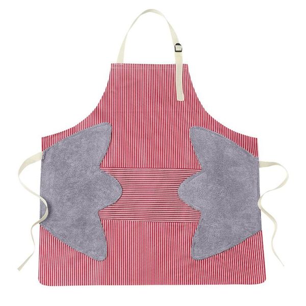 

aprons apron for kitchen waterproof adjustable strip wipe hands pocket woman home cooking accessories