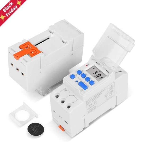 

24v 110v 230v weekly 7 days programmable digital time switch relay timer control 16a din rail mount timers