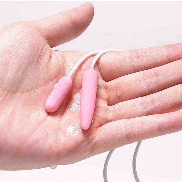 Eier Heißer Mini Geheimnis Frauen DoubleHead Vibrator Elektrische Vibrierende Sprung Ei Wasserdichte Massage Sex Spielzeug Erwachsene Produkt Vagina Ball 1124