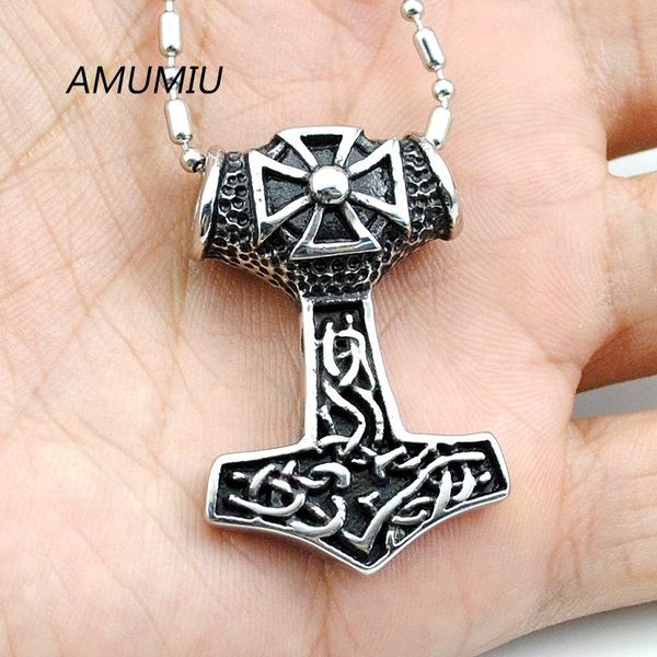 

fashion punk cross pendant necklace for men biker casting hzp091 necklaces, Silver