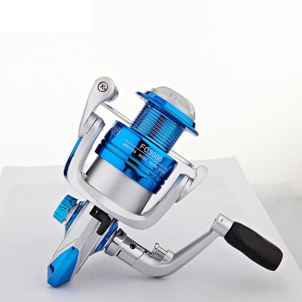 

baitcasting reels silver blue spinning fishing reel bait pa66 metal spool fc1000-4000 sea thickened and extended durable