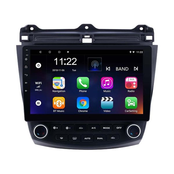 Android 10.1 inç 2DIN Araba DVD Kafa Ünitesi Radyo Çalar GPS Navigasyon Honda Accord 7 2003-2007 4 çekirdekli