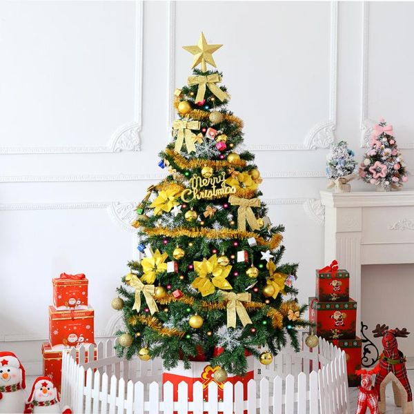 

christmas decorations 1.5 m tree decoration package luxury encryption pvc luminous set support custom-made home decor