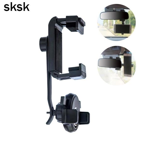 

cell phone mounts & holders sksk universal rearview mirror car holder smartphone stand for 7 8 8plus s6 s7 note8 mount