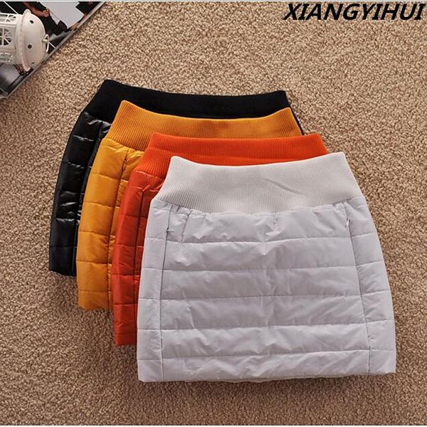 

simplee high waist pu leather skirt autumn winter 2021 elegant zipper pocket short women black plus size mini skirts