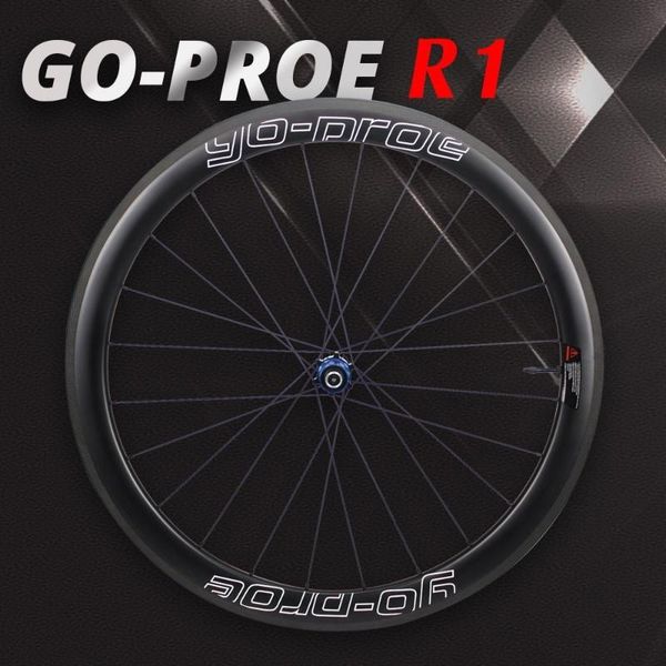 

bike wheels go-pore re carbon road wheel 700c rim tubular clincher tubeless with light weight go-proe ra01 hub only 265g