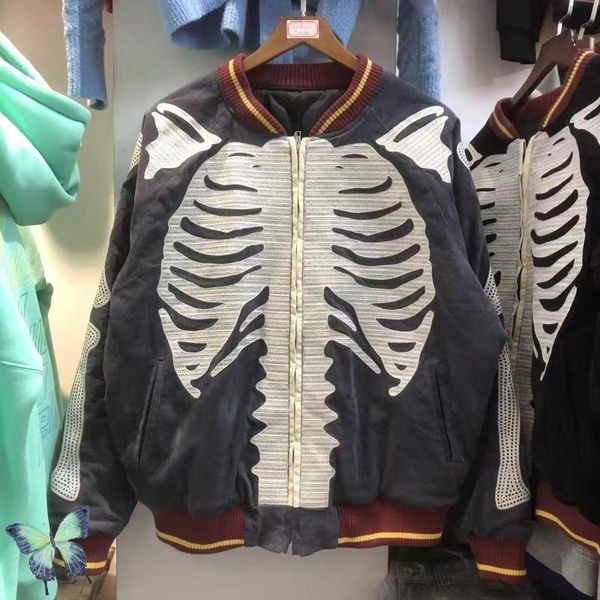 

men's jackets embroidery bomber zipper denim kapital women's jacket outwear coat, Black;brown