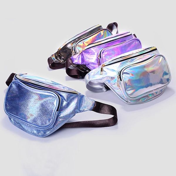 

trend korean children girl waist bags sequin bum bag fanny pack crossbody shoulder zipper sequins decor bag#g30