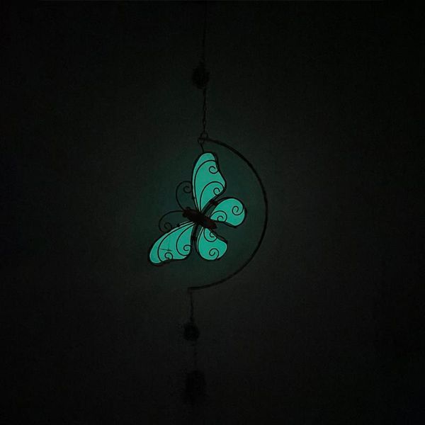 

decorative objects & figurines dragonfly iron art yard wind chime wall hanging night lights gift metal bell garden party outdoor indoor butt