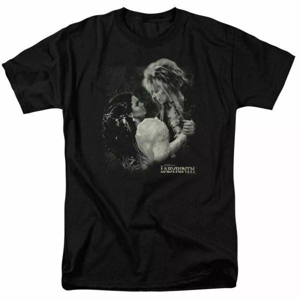 

labyrinth dream dance t shirt mens licensed classic movie tee goblin king black, White;black