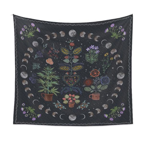 

tapestries black non fade durable painting tapestry home decor wall hanging polyester rectangle living room soft dorm background cloth