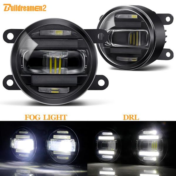 

other lighting system 2 x car led fog light assembly drl daytime running for 207 307 3008 2008 4007 5008 4008 301 308 407 408 607 bi