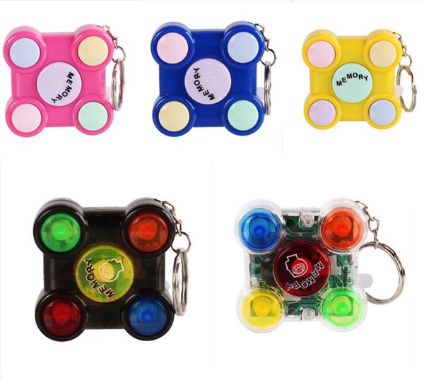 

decompression fingertip toys memory game console handheld mini game-console stress release keychain educational toy for kids adults