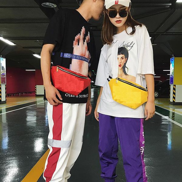 

chest bag korean style fashion waist outdoor crossbody bags