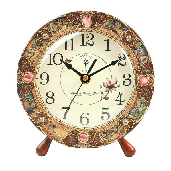

bedroom silent fashion desk clock wood antique room retro office small old table relogio mesa clocks by50dc &