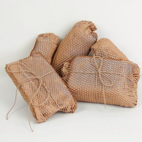 

other arts and crafts kraft wrapping paper honeycomb cushioning wrap roll diy decorative gift packing material wedding birthday party packag
