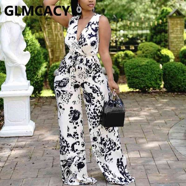 

sleeveless v neck pocket detail jumpsuit casual loose overalls 210702, Black;white