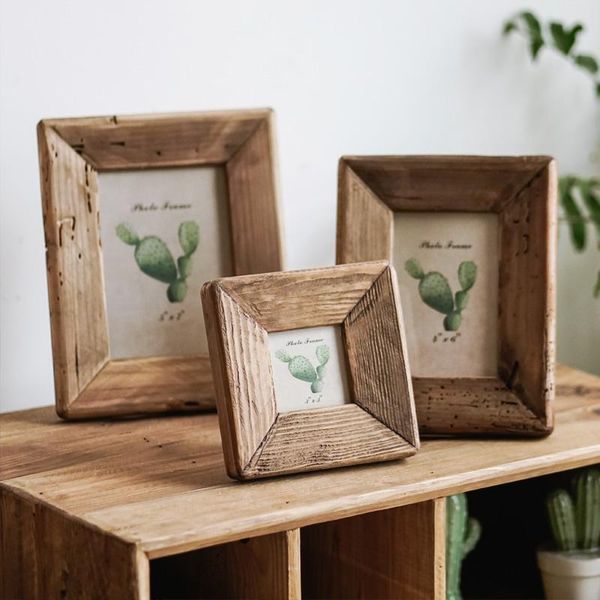 

frames wooden po frame home living room bedroom decoration picture american deskornaments craft square display