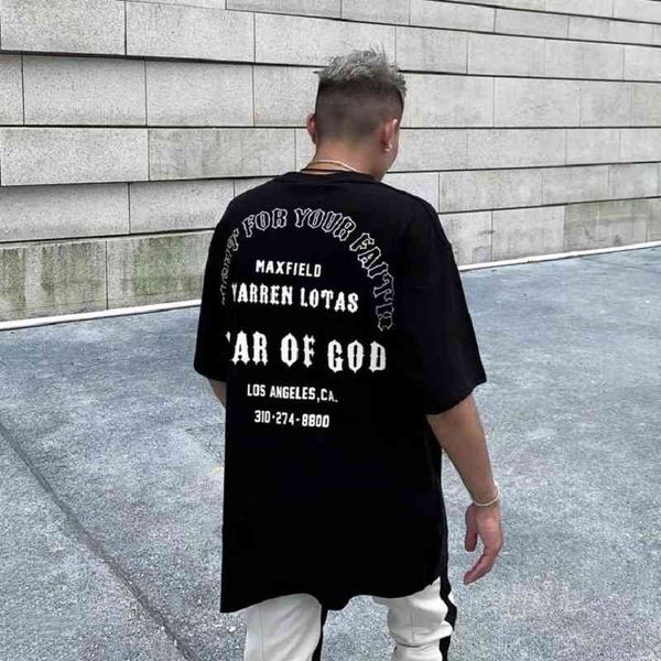 

Fog feel of God Jesus short sleeve Limited main line loose leisure high street t-shirt men' fashion, Black