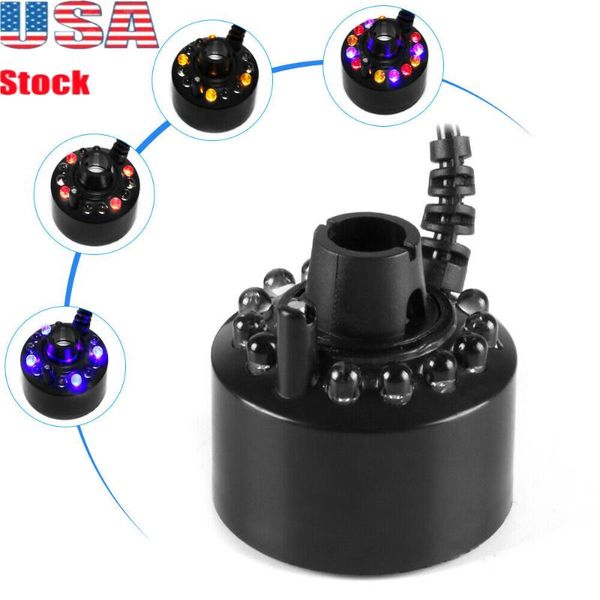 

decorative objects & figurines 12led mister maker fogger water fountain pond air humidifier atomizer rockery fog machine