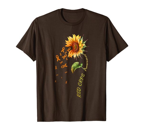 

rsd crps awareness sunflower shirt, White;black