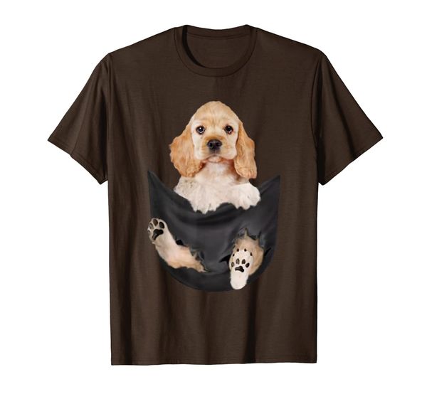 

Cocker Spaniel in the pocket - Tiny dog t-shirt funny cute T-Shirt, Mainly pictures