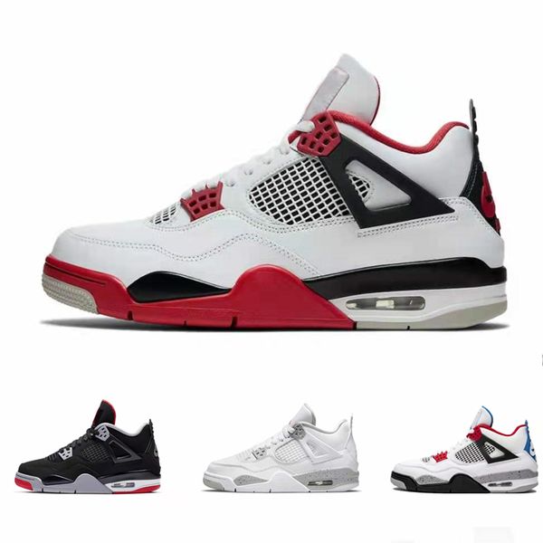 

shoesjoe 4 men basketball shoes white laser black cat thunder military blue 2021 designer shoe sport sneakers cl1184-146 size 7-12