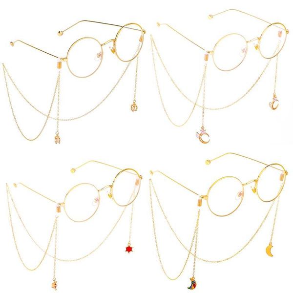 

sunglasses frames masking chains for women acrylic pearl crystal eyeglasses lanyard glass fashion jewelry wholesale, Silver