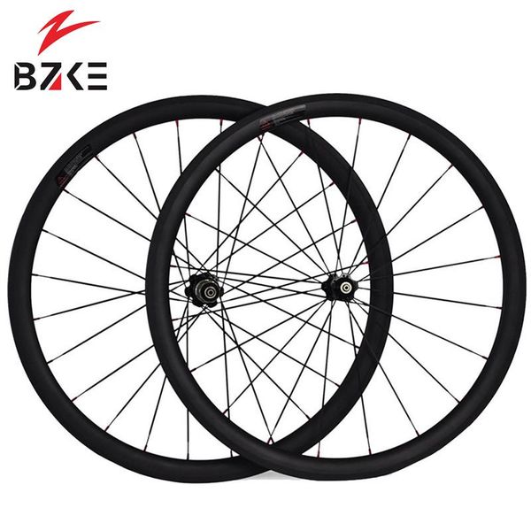 

bike wheels bzke 700c carbon 35mm depth tubeless rim road wheel with fastace straight pull hub for