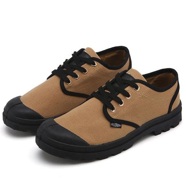 

boots 2021 canvas low-men's spring and autumn shoes casual rubber outsole non-slip round toe sneakers, Black