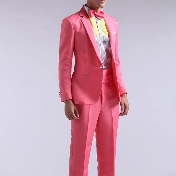 

men's suits & blazers suit men 2021 long-sleeved pants hosted theatrical tuxedos wedding prom for red yellow blue formal regular, White;black