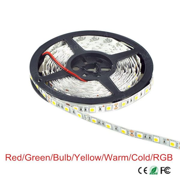 

arrived led strip dc12v 60leds/m 5m/lot flexible light rgb waterproof ip20/ip65 strips