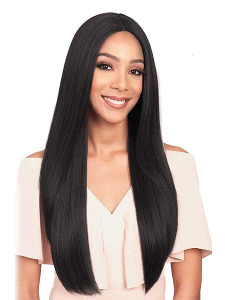 

black women's long straight wig