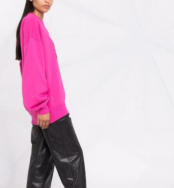 

women's hoodies & sweatshirts hoodie feminino outono/inverno novo estilo francÃªs moletom clÃ¡ssico solto manga comprida rosa vermelho ho, Black