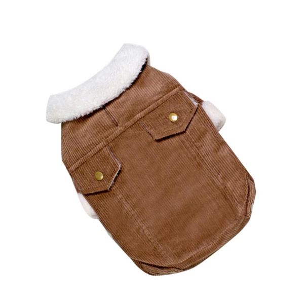 

winter pet dog clothes warm corduroy stylish thickening clothing creative costumes su cat