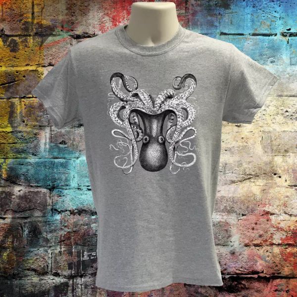

ocs t-shirt, sea creature tee, nautical design, vintage ocs sketch tee, White;black