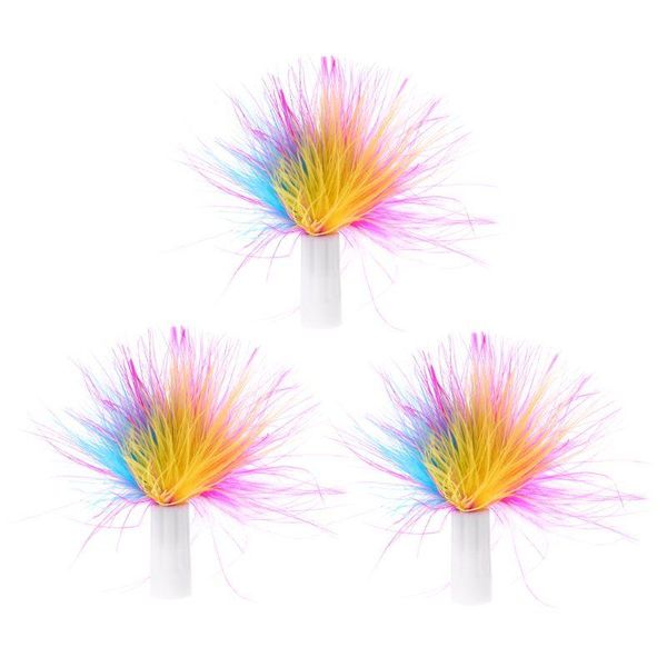 

cat toys k3na 3pcs pet automatic interactive replace feather electronic rotating toy
