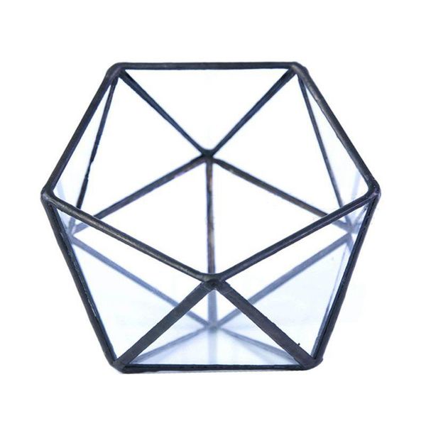 

toilet paper holders glass terrarium storage box jewelry holder,glass geometric tablesucculent plant planter holder case