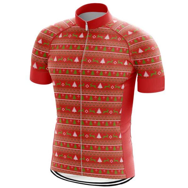 

racing jackets pro men women short sleeve cycling jersey breathable anti-sweat shirts mtb wear bike maillot christmas design clothing jacket, Black;red