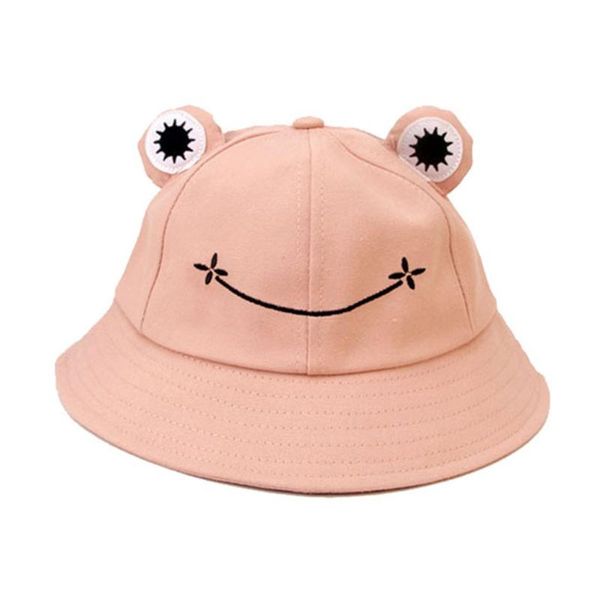 

caps & hats summer sunscreen fisherman cap beach outdoor fishing sun hat headwear foldable cute frog bucket, Yellow