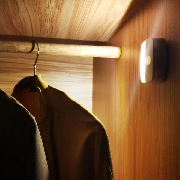 

wireless wall night lamp led sensor light aaa battery operated under cabinet lights for kitchen closet corridor stairs home