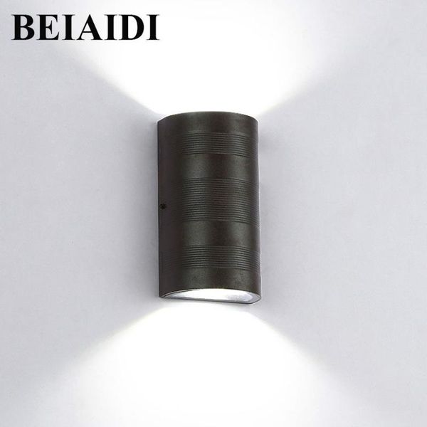 

outdoor wall lamps beiaidi 6w indoor led lamp cob waterproof villa garden balcony courtyard light aluminum porch sconces