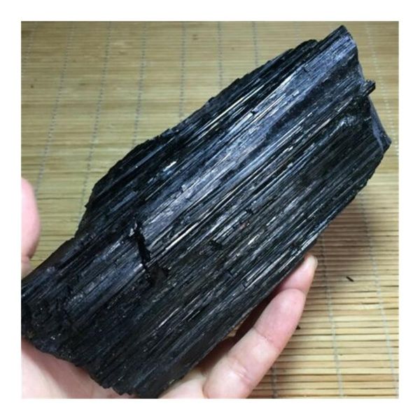 

decorative objects & figurines natural black tourmaline stone rough rock sample